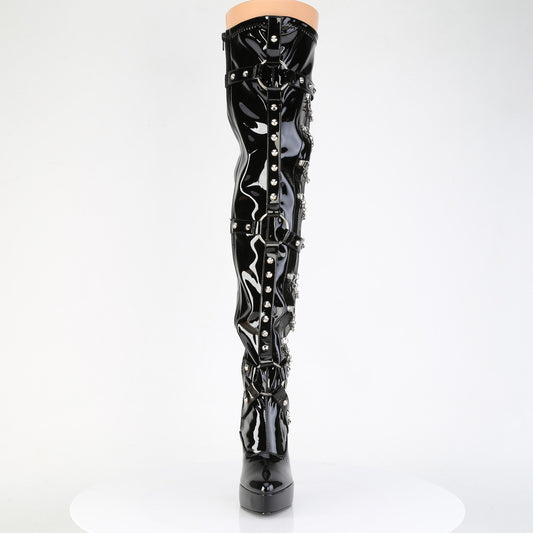 【DEVIOUS】INDULGE-3026 プラットフォームシューズ Blk Pat【取寄】