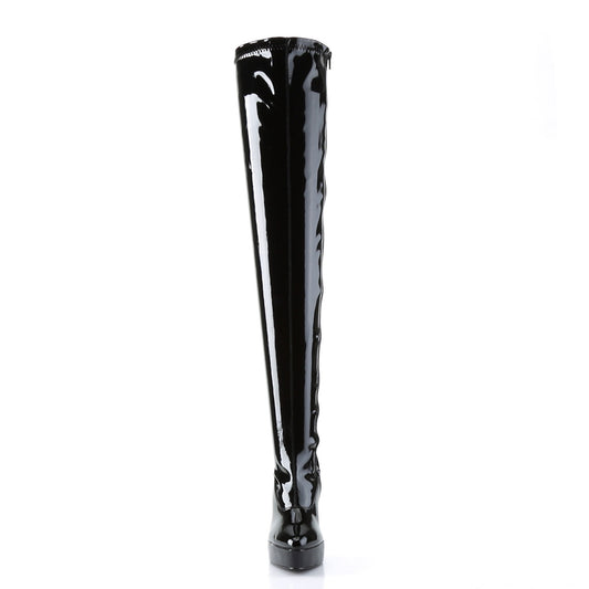 【DEVIOUS】INDULGE-3063 プラットフォームシューズ Blk Str Pat【取寄】