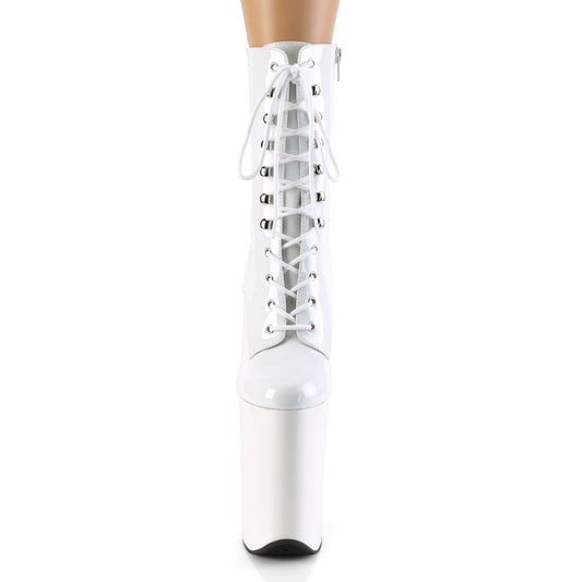 【PLEASER】INFINITY-1020 プラットフォームシューズ Wht Pat/Wht【取寄】