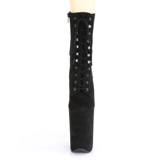 【PLEASER】INFINITY-1020FS プラットフォームシューズ Blk Faux Suede/Blk Faux Suede【取寄】