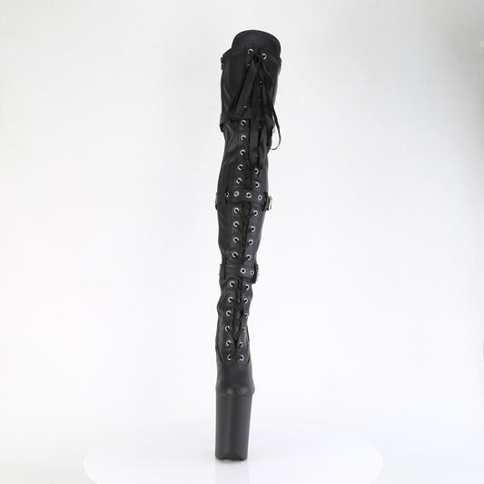 【PLEASER】INFINITY-3028 シューズ Blk Str Faux Le/Blk Matte【取寄】