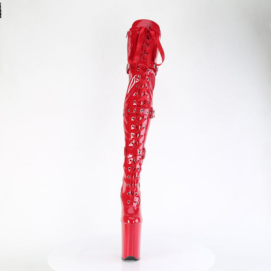 【PLEASER】INFINITY-3028 プラットフォームシューズ Red Str Pat/Red【取寄】