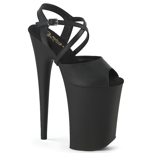 【PLEASER】INFINITY-924 シューズ Blk Faux Leather/Blk Matte【取寄】