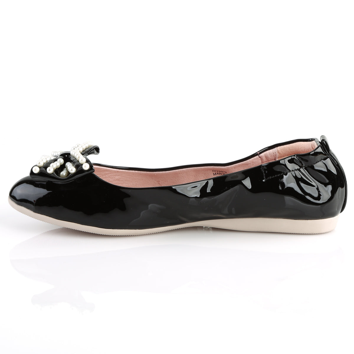 【PIN UP COUTURE】IVY-09 シングルソールシューズ Blk Pat【取寄】