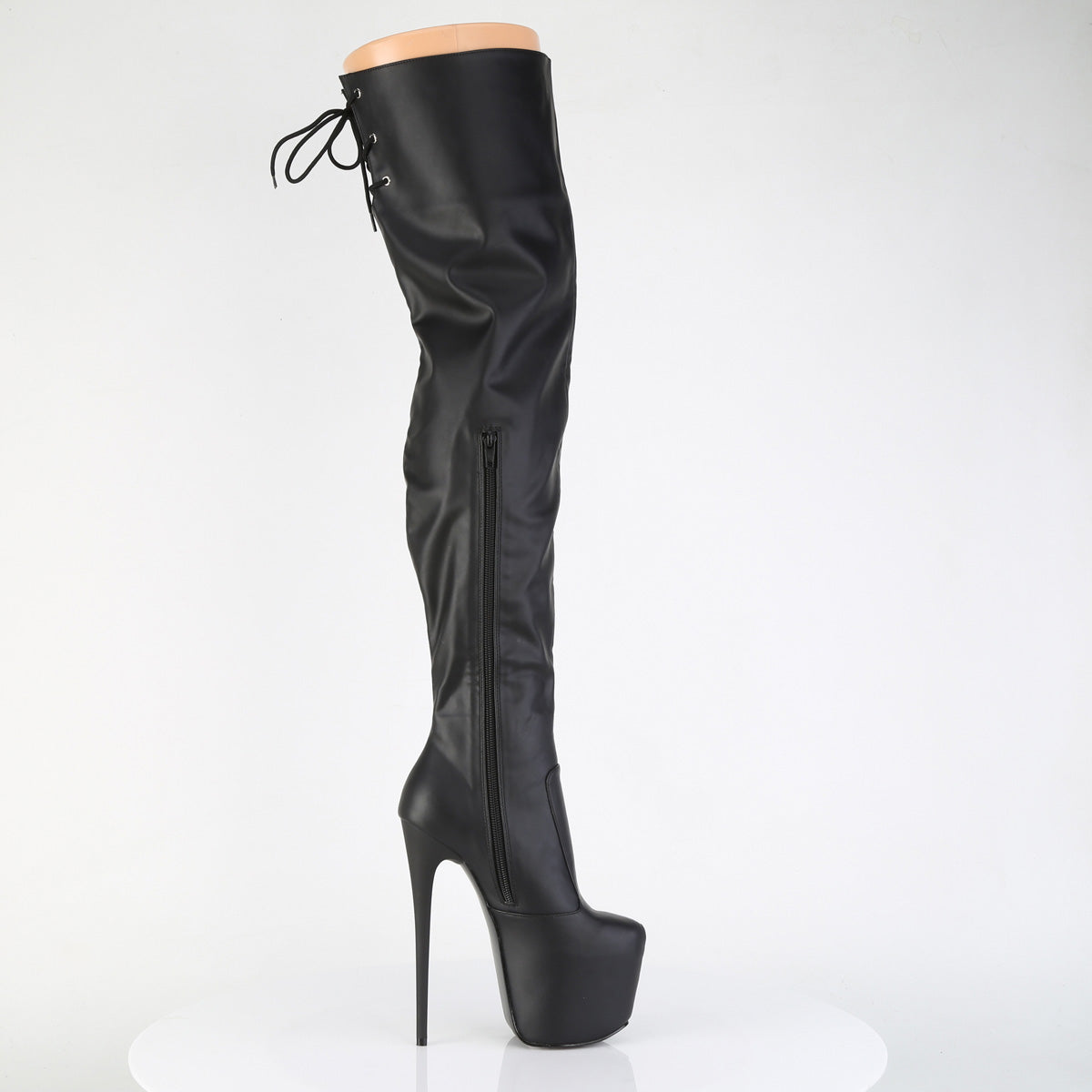 【PLEASER】JUBILANT-3007 プラットフォームシューズ Blk Str. Faux Leather【取寄】