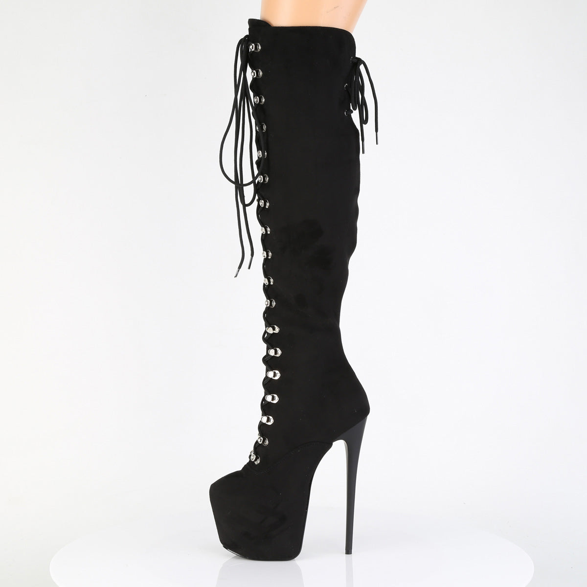 【PLEASER】JUBILANT-3012FS シューズ Blk Faux Suede【取寄】