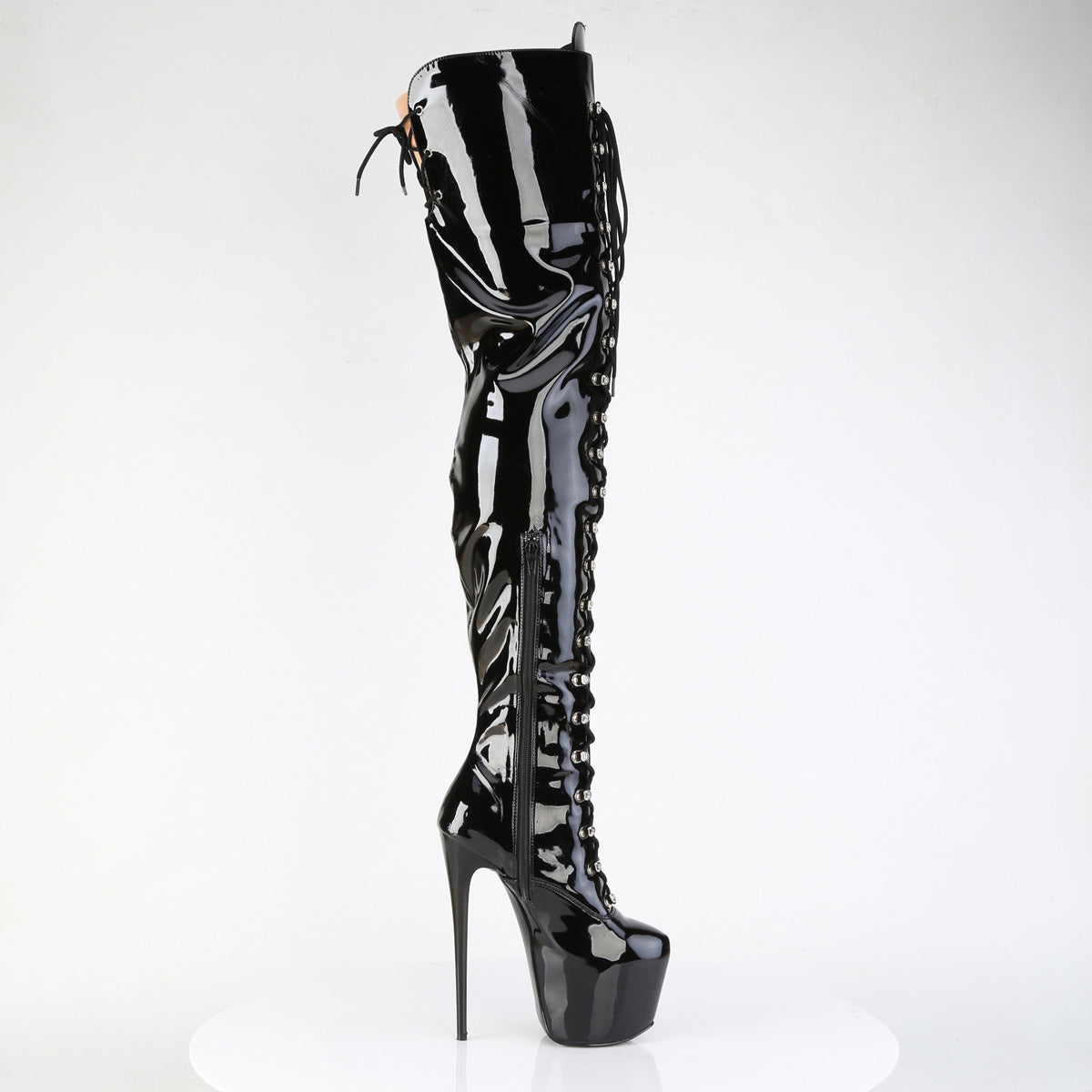 【PLEASER】JUBILANT-4012 プラットフォームシューズ Blk Str. Pat【取寄】