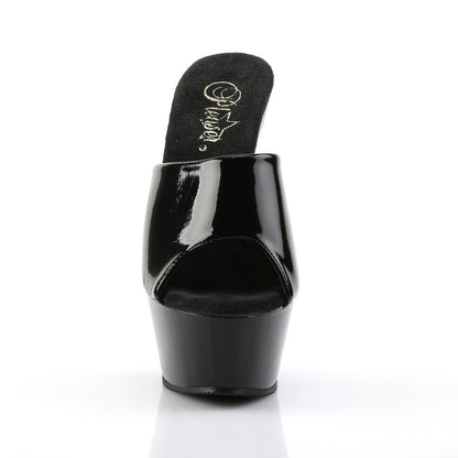 【PLEASER】KISS-201 シューズ Blk Pat/Blk【取寄】