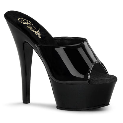 【PLEASER】KISS-201 シューズ Blk Pat/Blk【取寄】