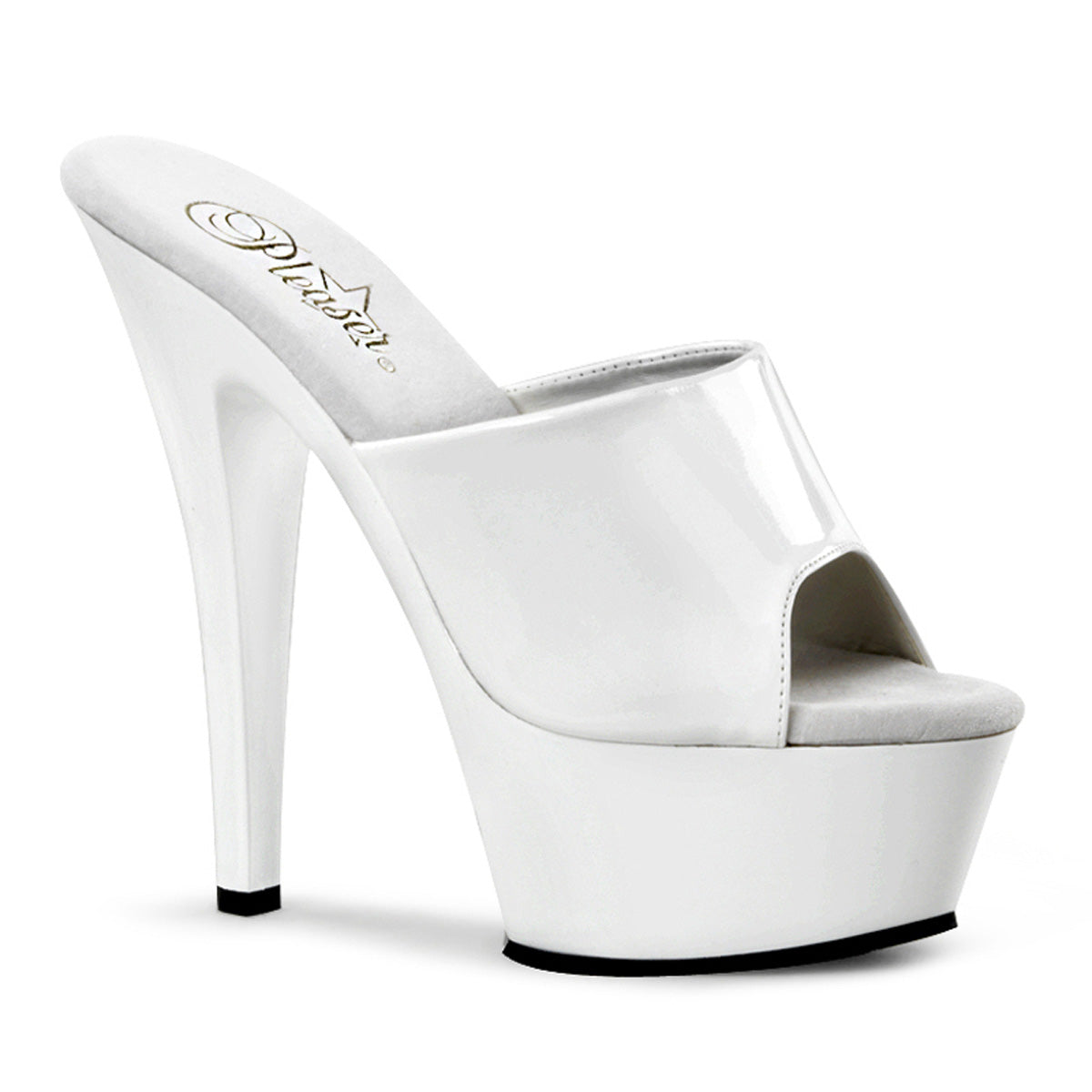 【PLEASER】KISS-201 シューズ Wht Pat/Wht【取寄】
