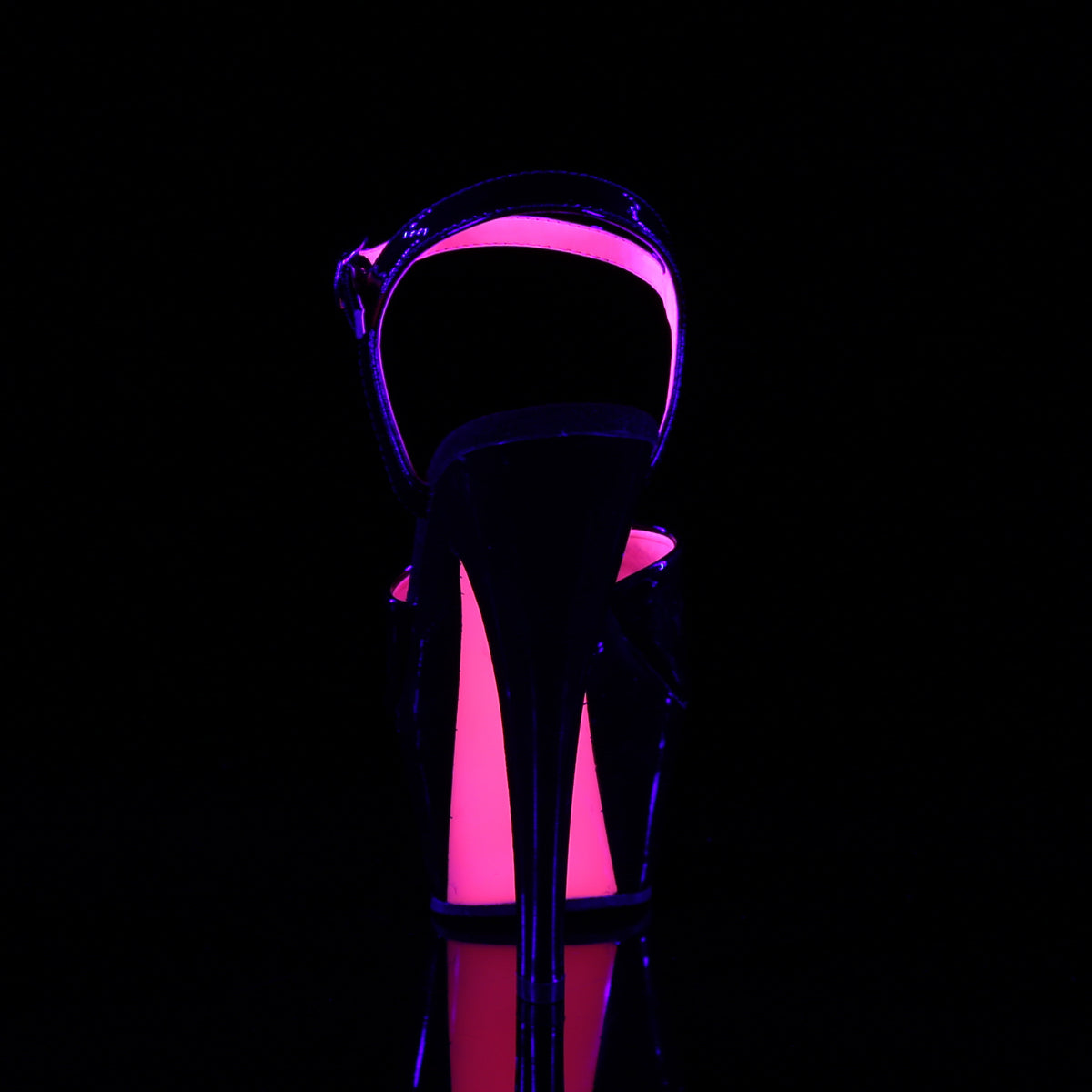 【PLEASER】KISS-209TT シューズ Blk Pat/Blk-Neon H. Pink【取寄】