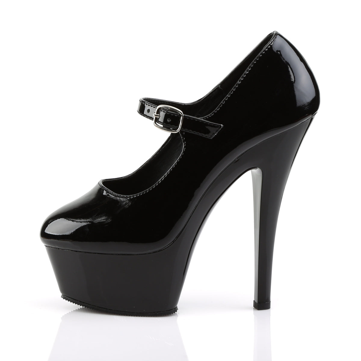 【PLEASER】KISS-280 シューズ Blk Pat/Blk【取寄】