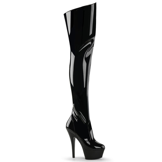 【PLEASER】KISS-3010 シューズ Blk Pat/Blk【取寄】