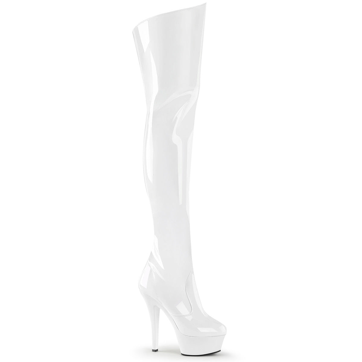 【PLEASER】KISS-3010 シューズ Wht Pat/Wht【取寄】