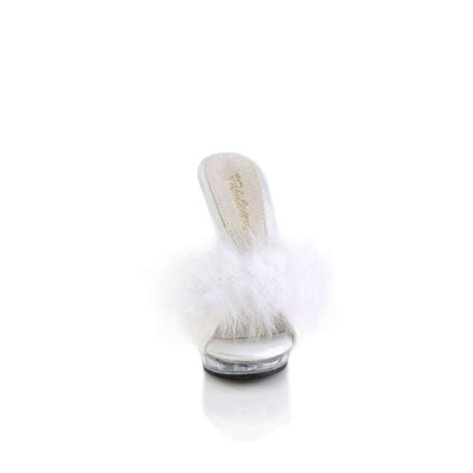 【FABULICIOUS】LIP-101-8 シューズ Wht Satin-Fur/Clr【取寄】