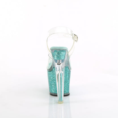 【PLEASER】LOVESICK-708SG シューズ Clr/Aqua multi Iridescent Glitters【取寄】