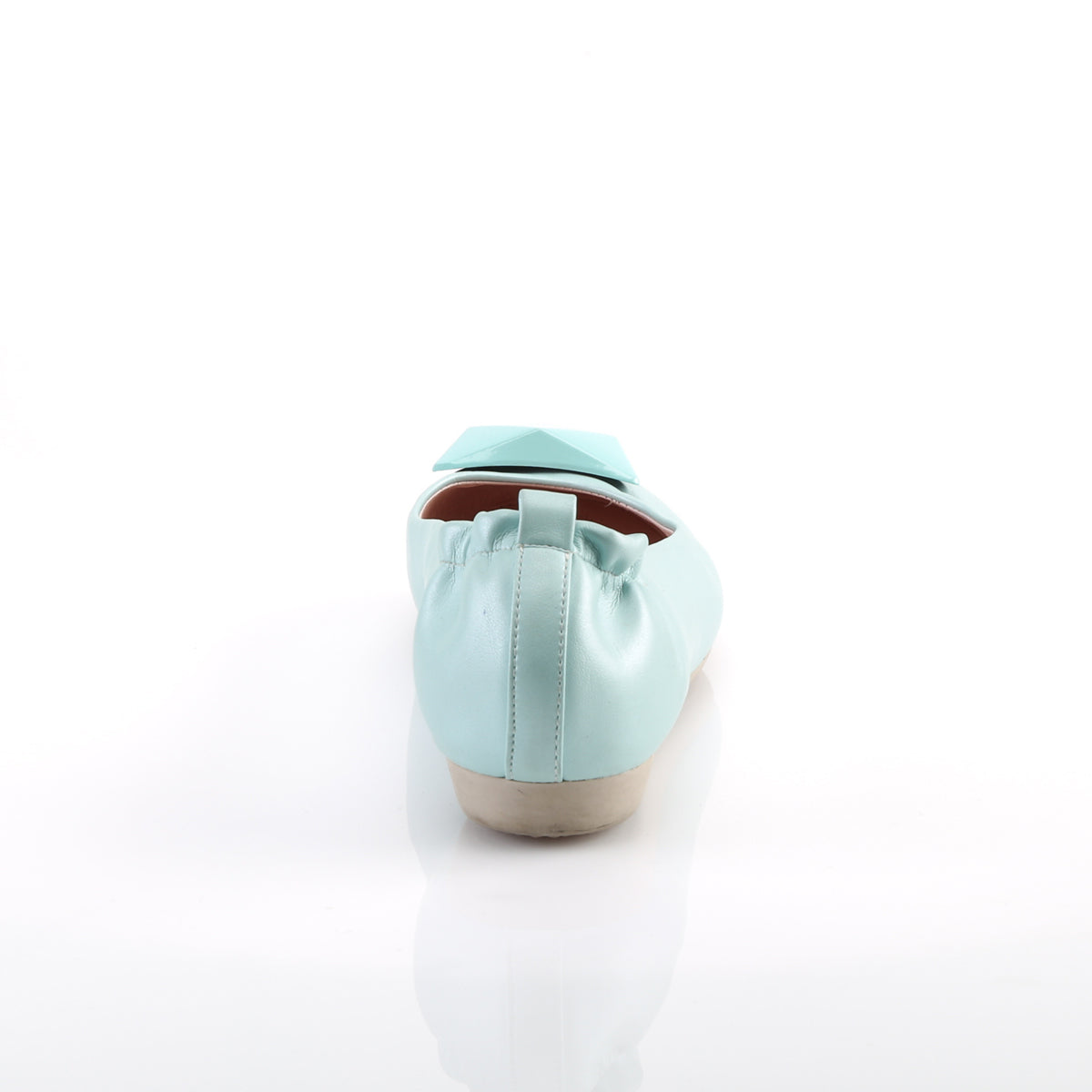 【PIN UP COUTURE】OLIVE-08 シングルソールシューズ Aqua Faux Leather【取寄】