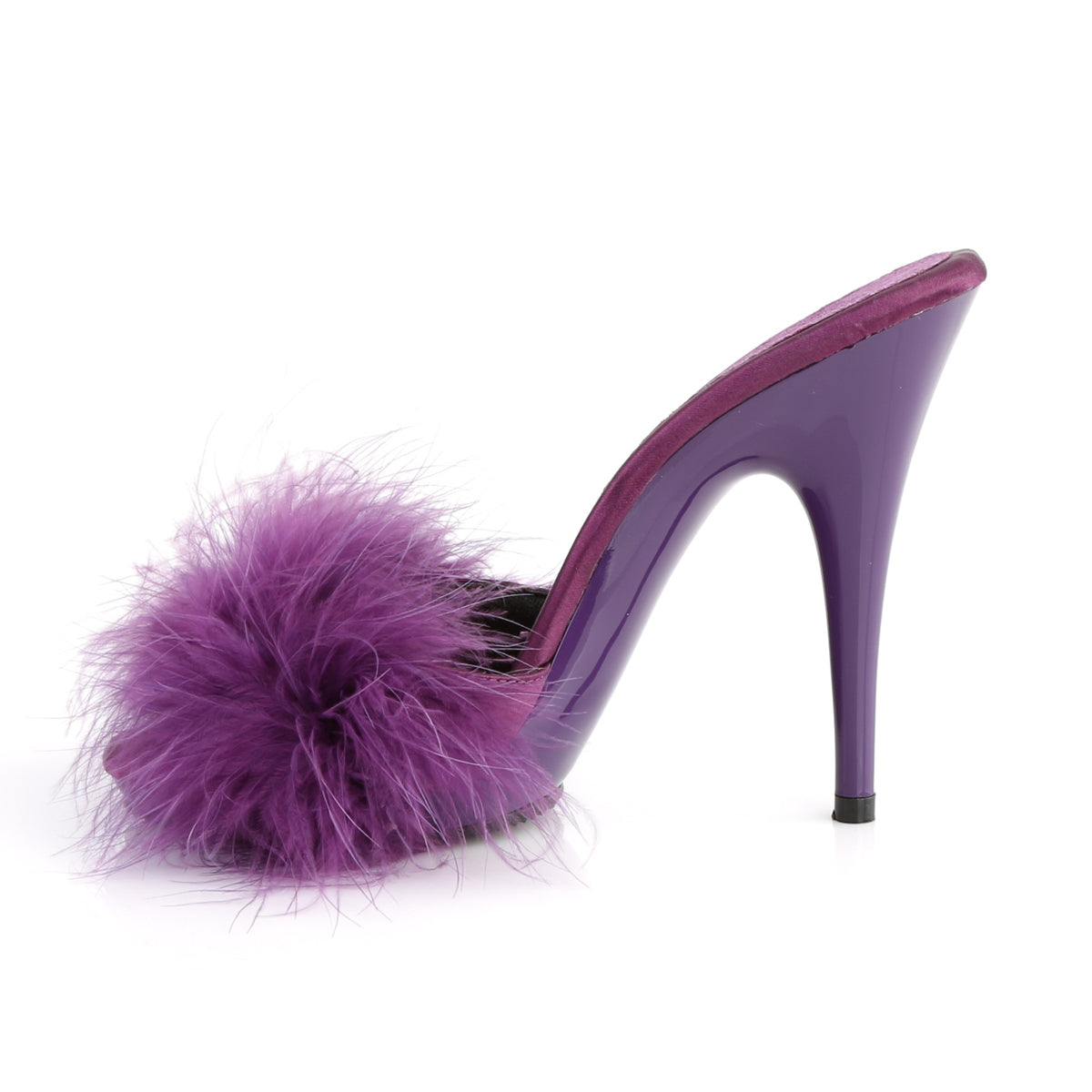 【FABULICIOUS】POISE-501F シューズ Purple Satin-Marabou Fur/Purple【取寄】