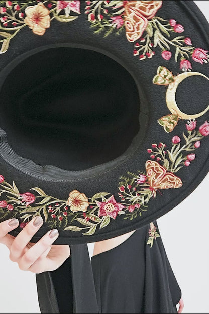 【RESTYLE】ハット＊WILDFLOWER WIDE BRIM HAT【取寄】
