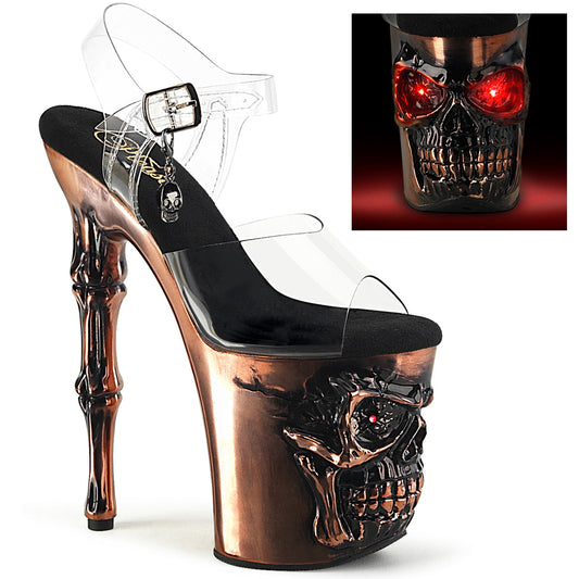 【PLEASER】RAPTURE-808-LT シューズ Clr/Satin Copper Chrome【取寄】