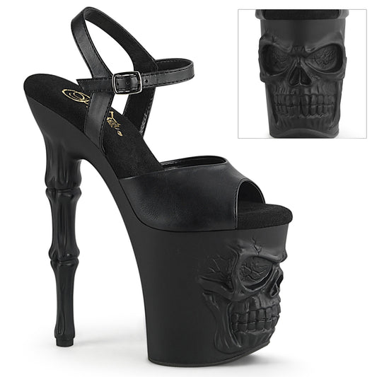 【PLEASER】RAPTURE-809 シューズ Blk Faux Leather/Blk Matte【取寄】