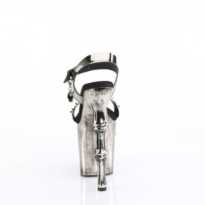 【PLEASER】RAPTURE-812-LT シューズ Pewter TPU/Satin Pewter Chrome【取寄】