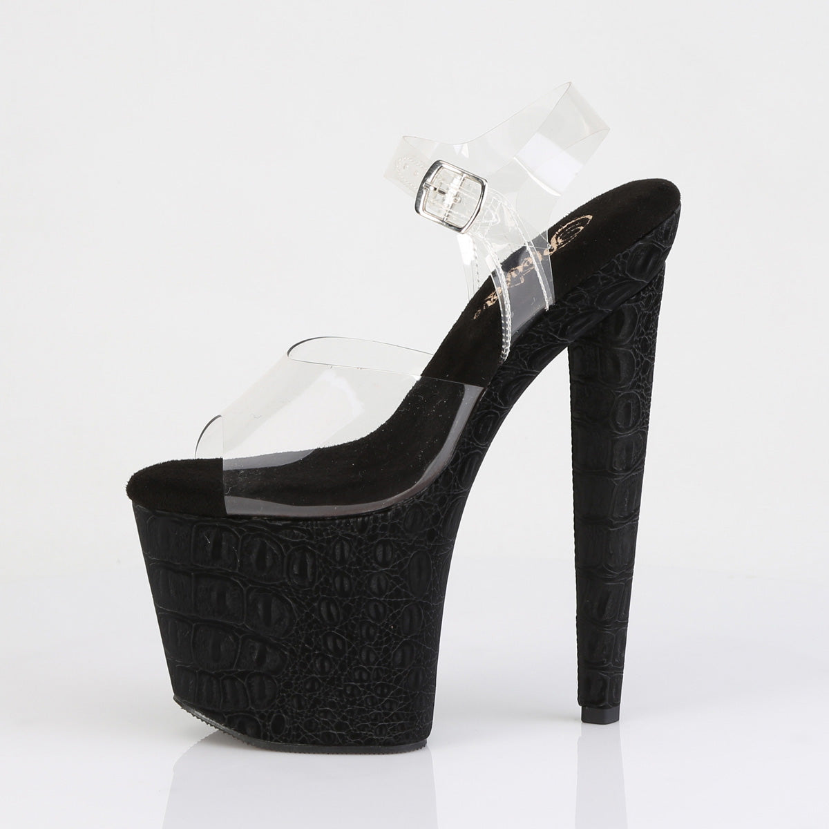【PLEASER】RAZZLE-808WR シューズ Clr/Blk Reptile Print【取寄】