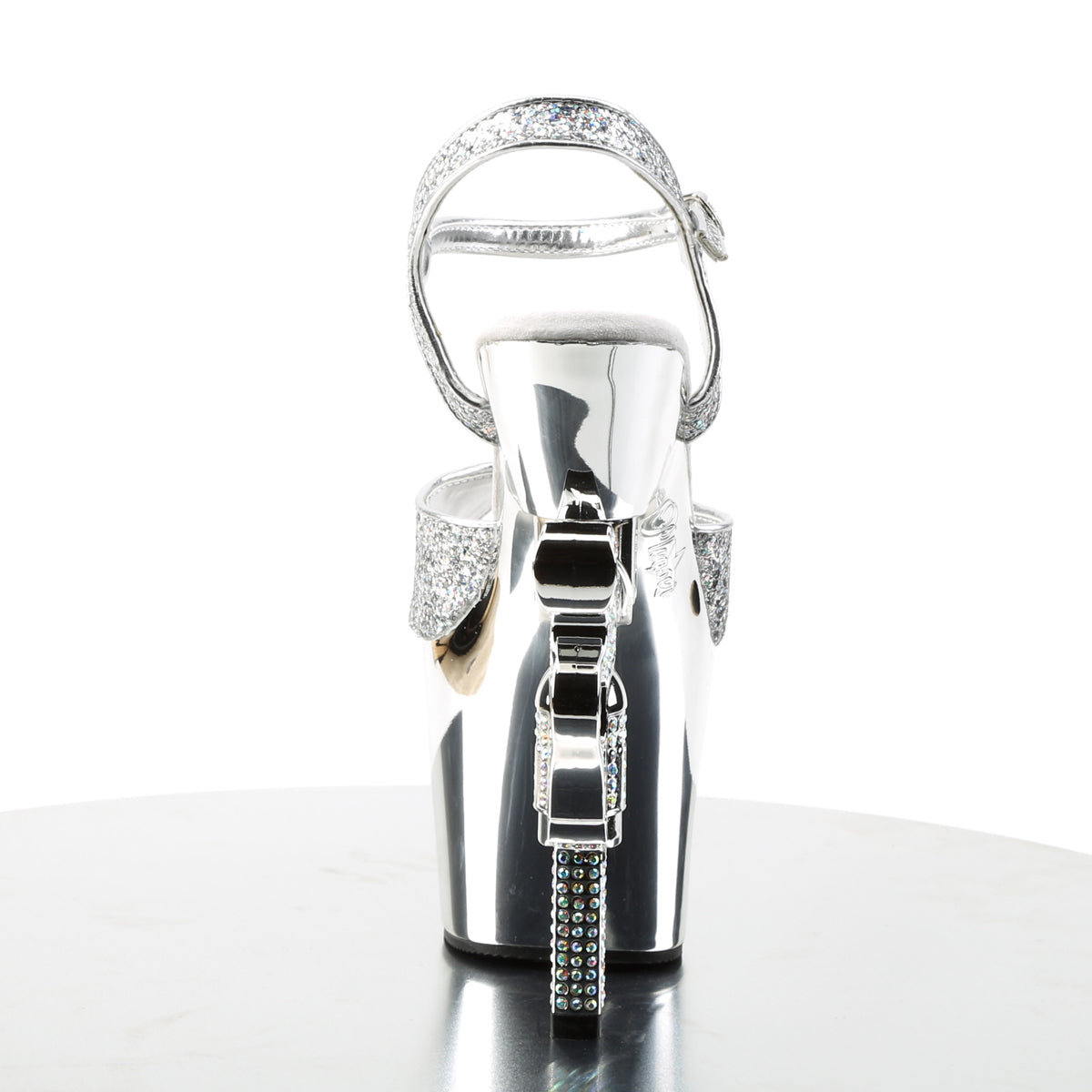【PLEASER】REVOLVER-709G シューズ Slv Multi Gltr/Slv Chrome【取寄】