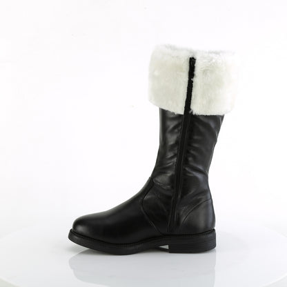 【FUNTASMA】SANTA-100 ブーツ Blk Pu-Wht Faux Fur【取寄】