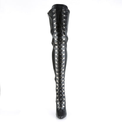 【PLEASER】SEDUCE-3024 シングルソールシューズ Blk Str Faux Leather【取寄】