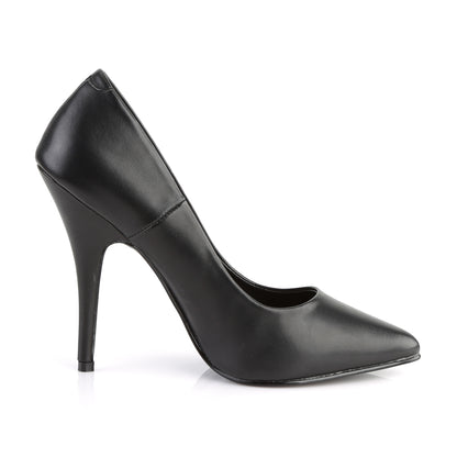 【PLEASER】SEDUCE-420 シングルソールシューズ Blk Faux Leather【取寄】