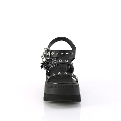 【DEMONIA】SHAKER-13 厚底サンダル Blk Vegan Leather【取寄】