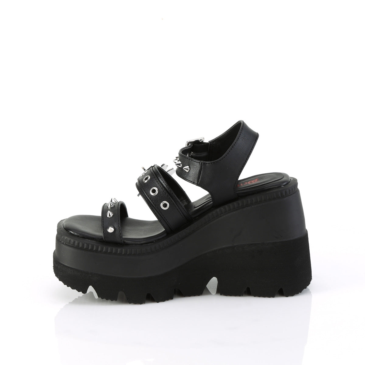 【DEMONIA】SHAKER-13 厚底サンダル Blk Vegan Leather【取寄】