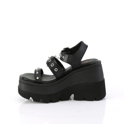 【DEMONIA】SHAKER-13 厚底サンダル Blk Vegan Leather【取寄】