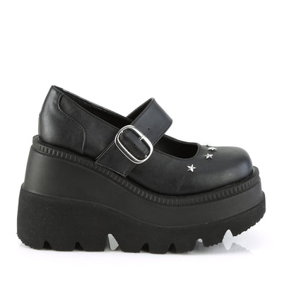 【DEMONIA】SHAKER-23 ヒール Blk Vegan Leather【取寄】