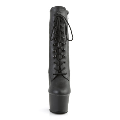 【PLEASER】SKY-1020 プラットフォームシューズ Blk Faux Leather/Blk Matte【取寄】