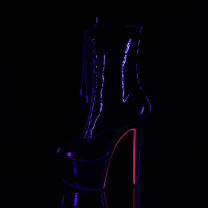 【PLEASER】SKY-1020TT プラットフォームシューズ Blk Pat/Blk-Neon H. Pink【取寄】