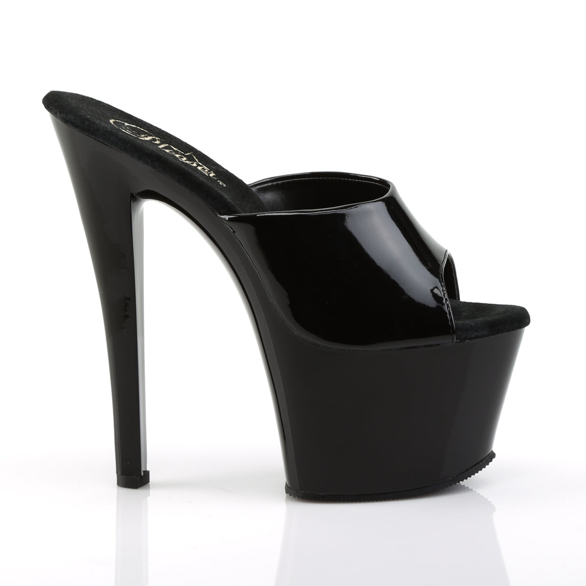 【PLEASER】SKY-301 プラットフォームシューズ Blk Pat/Blk【取寄】