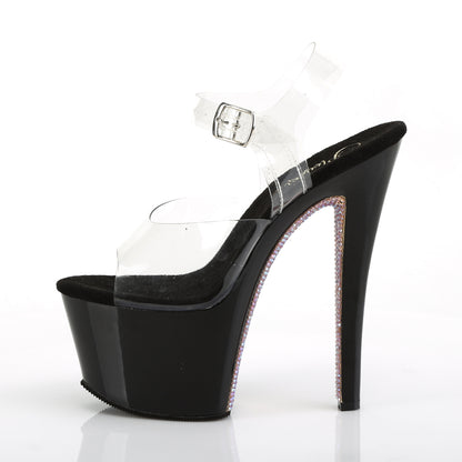 【PLEASER】SKY-308CRS シューズ Clr/Blk-Champagne AB RSTN【取寄】
