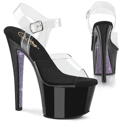 【PLEASER】SKY-308CRS シューズ Clr/Blk-Lavender RS【取寄】
