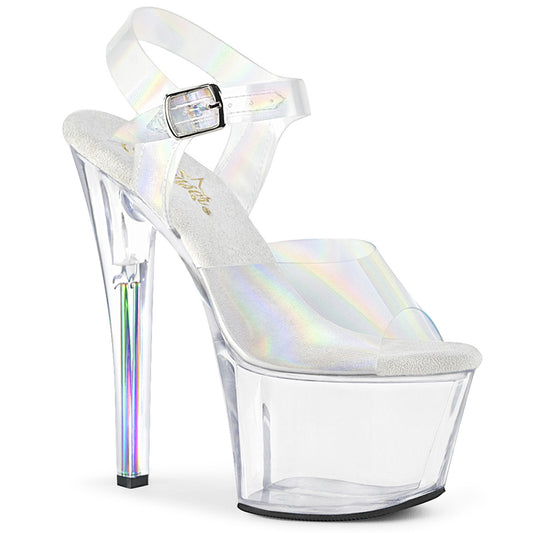 【PLEASER】SKY-308N-RBH プラットフォームシューズ Clr Hologram TPU/Clr【取寄】