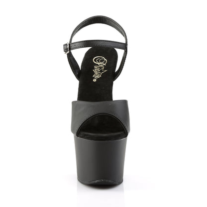 【PLEASER】SKY-309 シューズ Blk Faux Leather/Blk Matte【取寄】