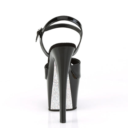 【PLEASER】SKY-309CRS シューズ Blk/Blk-Slv AB RSTN【取寄】