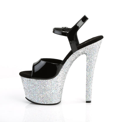 【PLEASER】SKY-309LG シューズ Blk Pat/Slv Multi Glitter【取寄】
