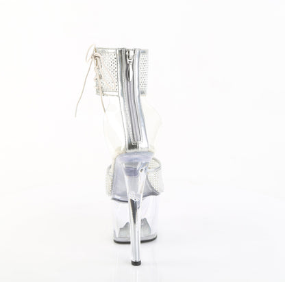 【PLEASER】SKY-324PREM-RSNT プラットフォームシューズ Clr TPU-Slv RS/Clr【取寄】