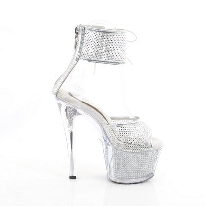 【PLEASER】SKY-324PREM-RSNT プラットフォームシューズ Clr TPU-Slv RS/Slv SRS【取寄】