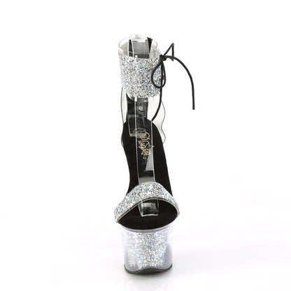 【PLEASER】SKY-327RSI プラットフォームシューズ Slv Multi RS-Blk/Slv RS【取寄】