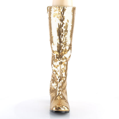 【BORDELLO】SPECTACUL-300SQ ブーツ Gold Sequins【取寄】