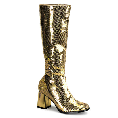 【BORDELLO】SPECTACUL-300SQ ブーツ Gold Sequins【取寄】
