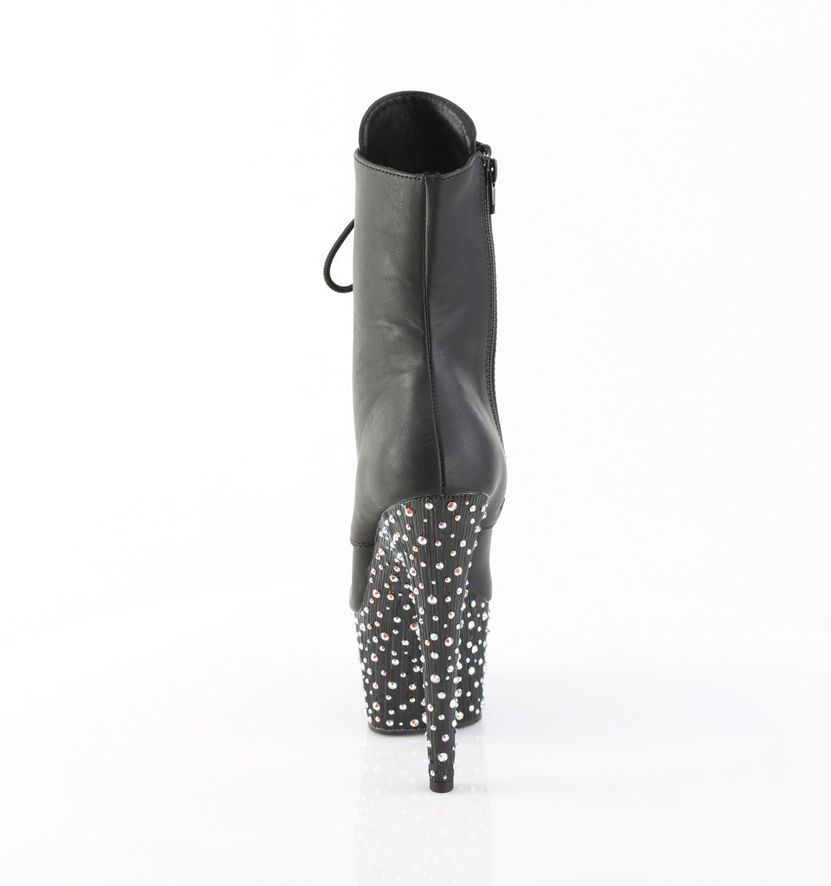 【PLEASER】STARDANCE-1020 プラットフォームシューズ Blk Faux Leather/Blk-Slv Multi RS【取寄】